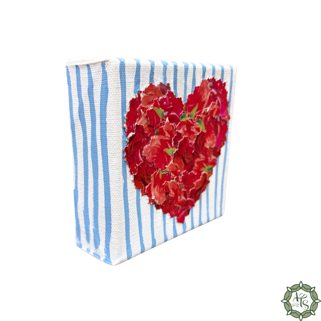 Upcycled Rose Heart