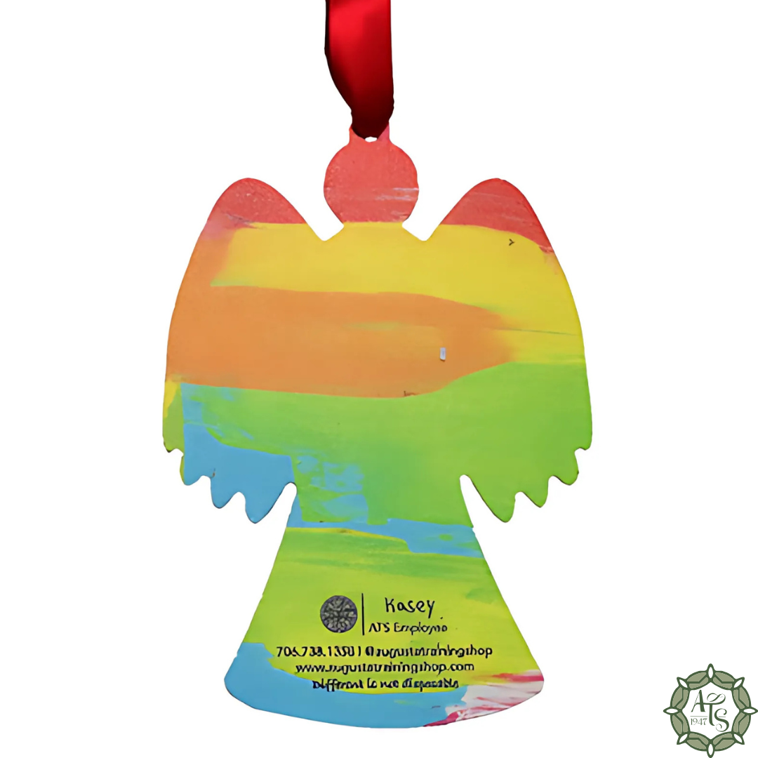Multi-colored Angel Ornament - Wings In