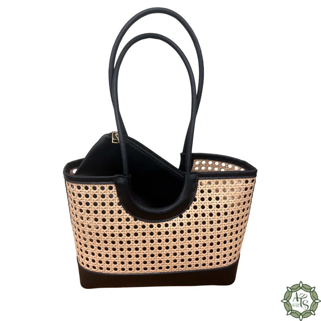 Black Cane Mini Tote