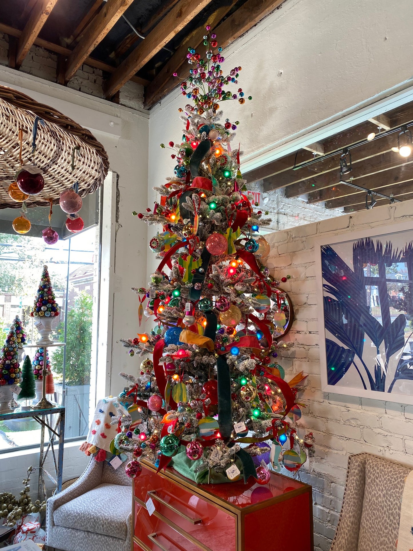 Orange-Blue Tree Ornament