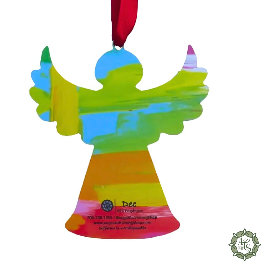 Multicolor Angel Ornament - Wings Out