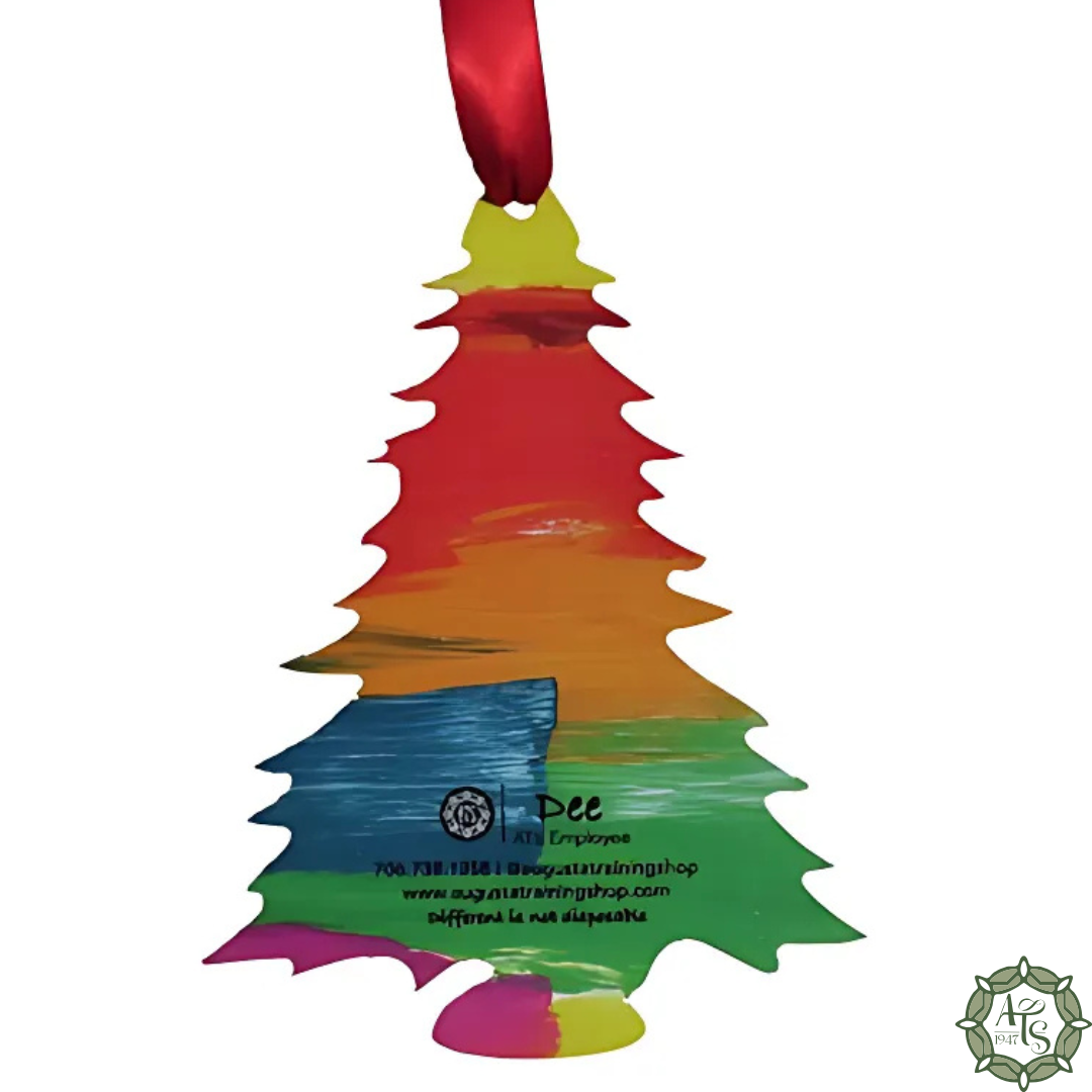 Orange-Blue Tree Ornament