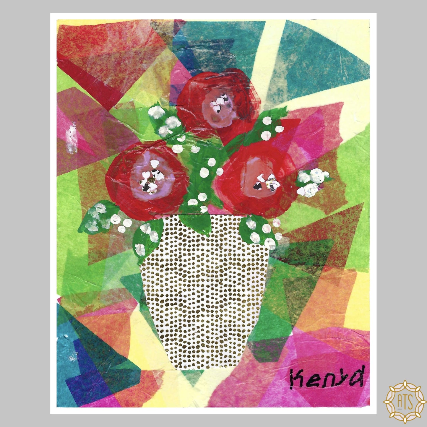 Flower Vase Print by Kenya