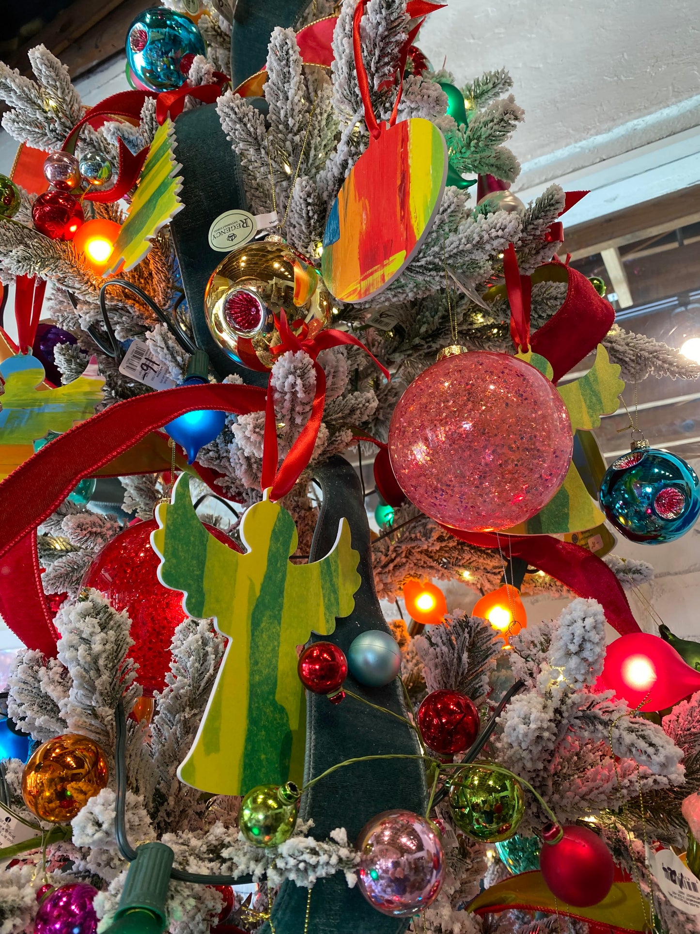 Multicolor Angel Ornament - Wings Out