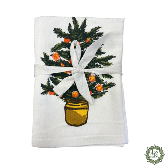 Citrus Tree/Wreath Dish Towel