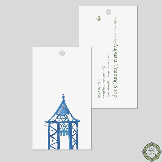 Gift Tag - Blue Pagoda