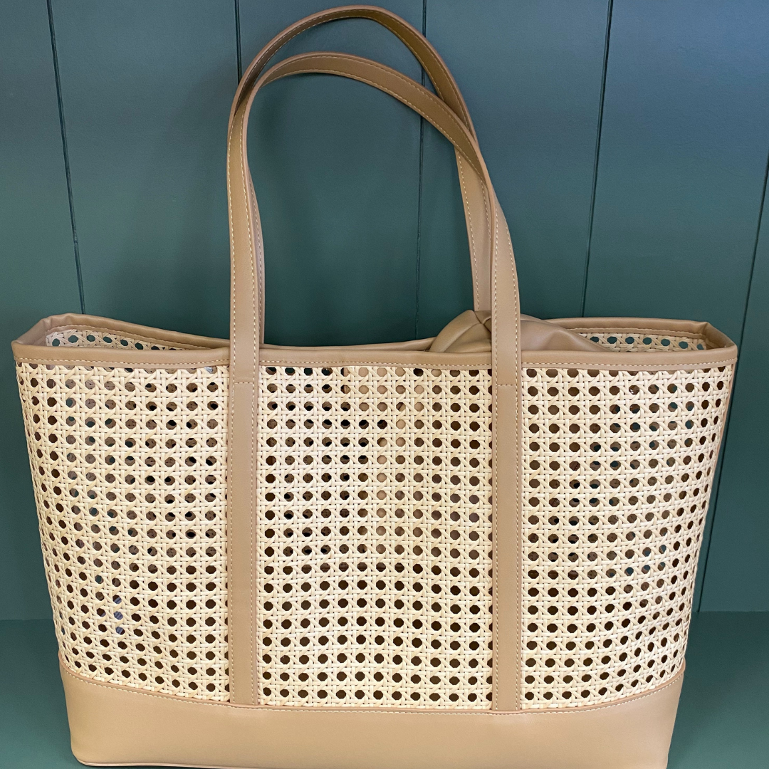 PREORDER Tan Cane Tote