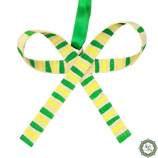 Handmade Bow - Golf Striped