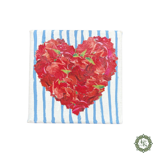 Upcycled Rose Heart