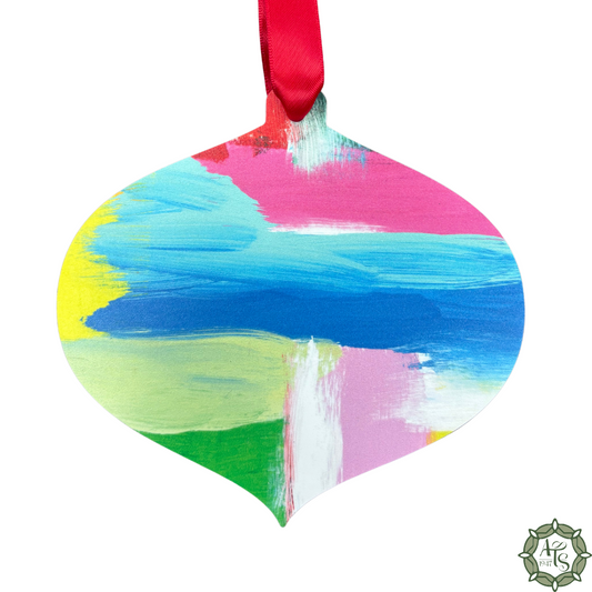 Abstract Onion Ball Ornament