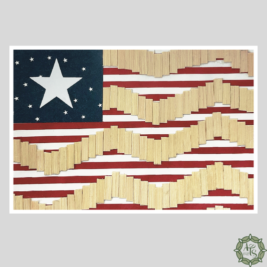 Americana Reed Stars and Stripes Print