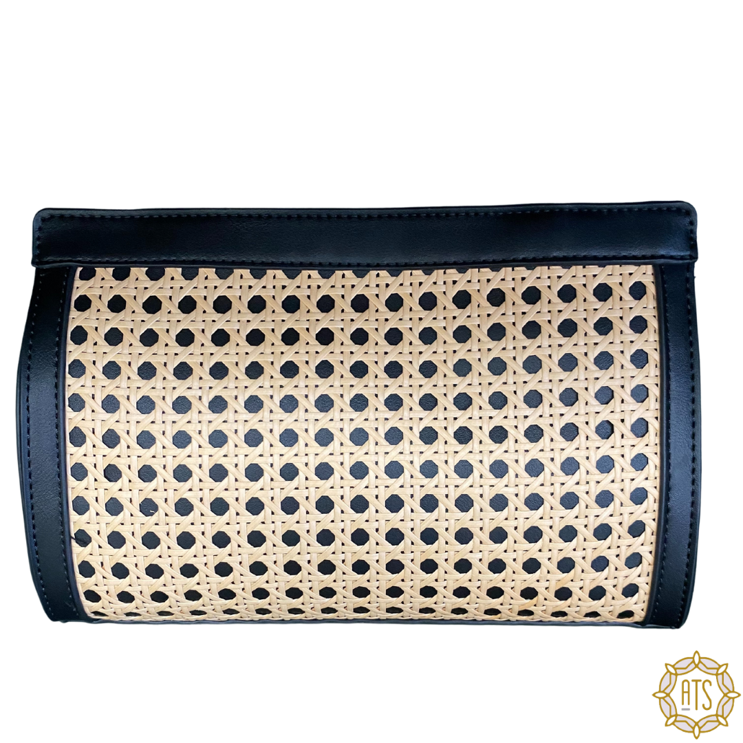 Liza Cane Clutch Natural