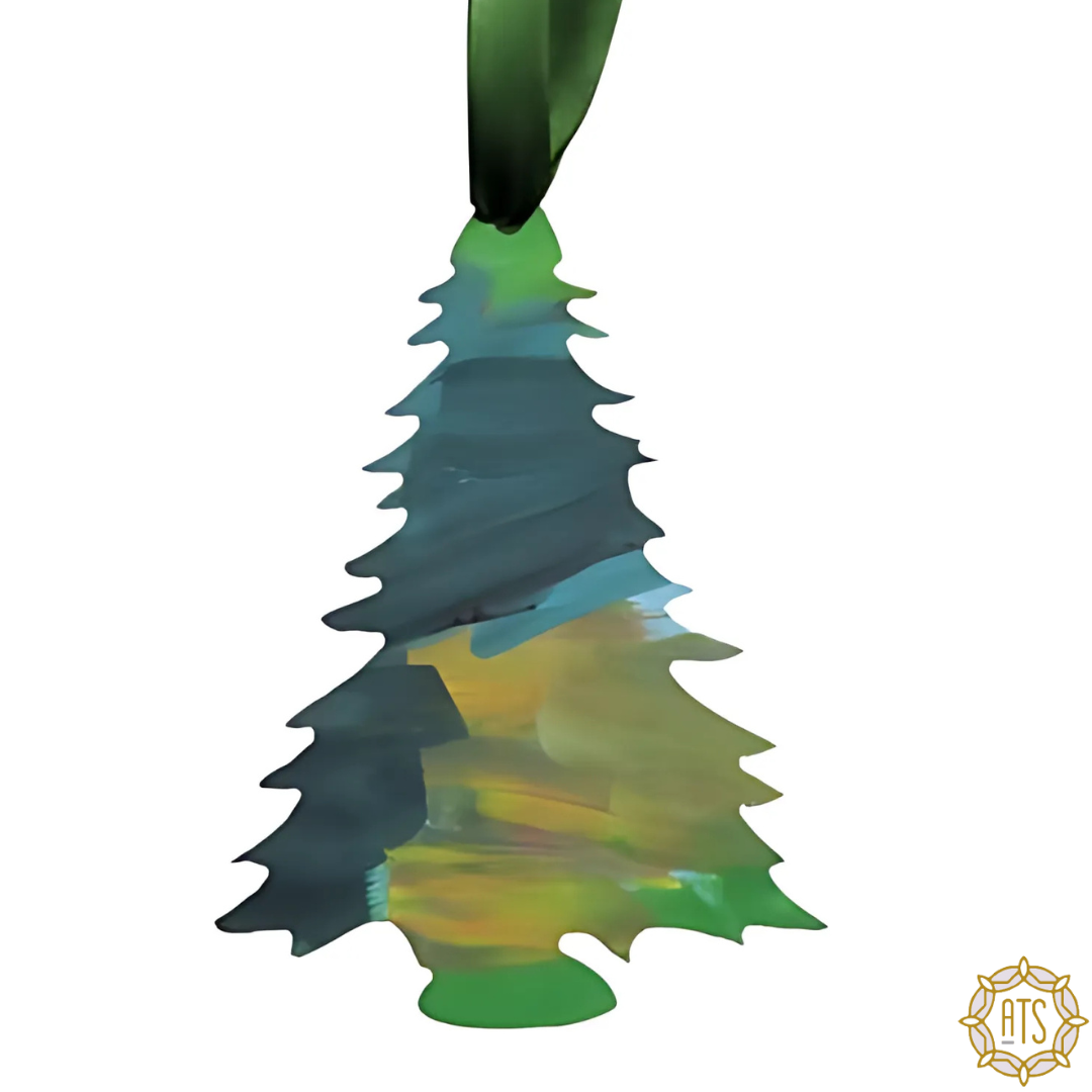 Blue-Grey Tree Ornament