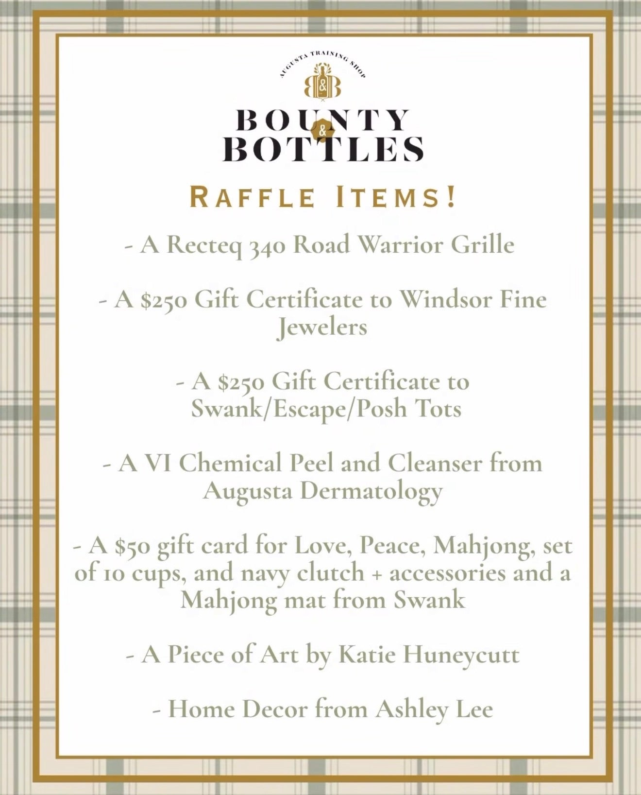 B & B raffle tickets - 12