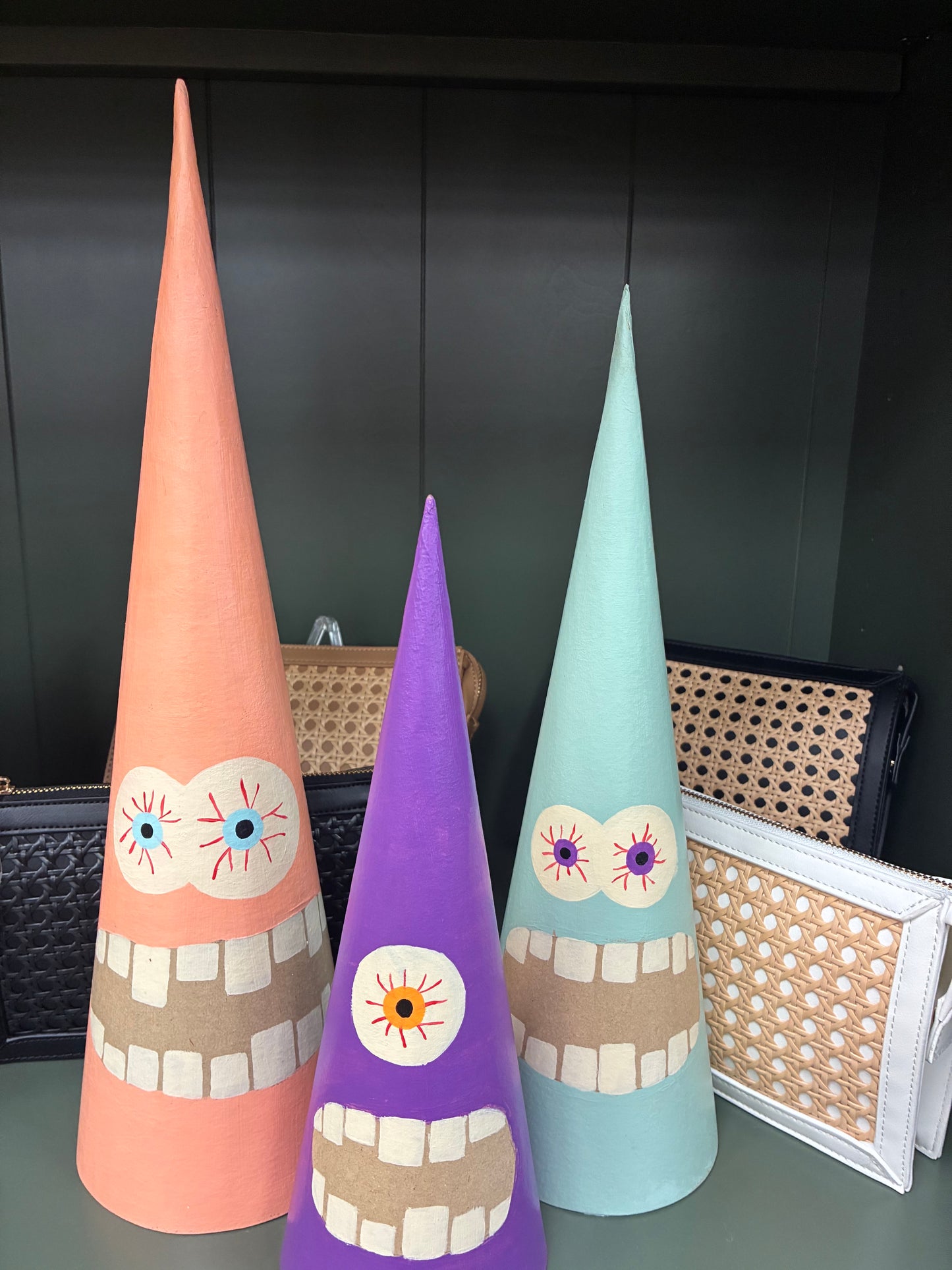 Handpainted Monster Cone Set