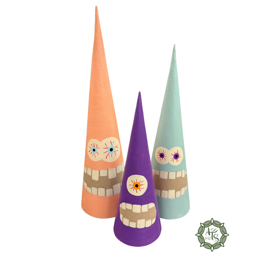 Handpainted Monster Cone Set