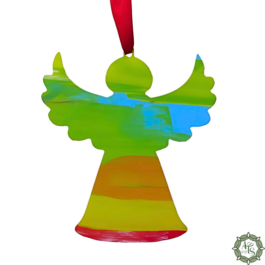 Multicolor Angel Ornament - Wings Out