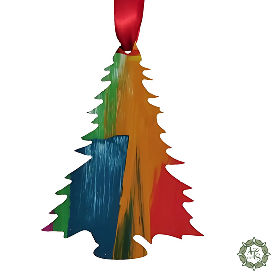 Orange-Blue Tree Ornament