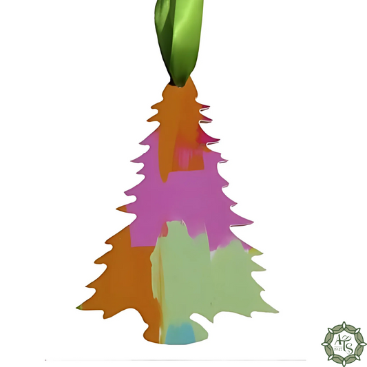 Pink-Green Tree Ornament