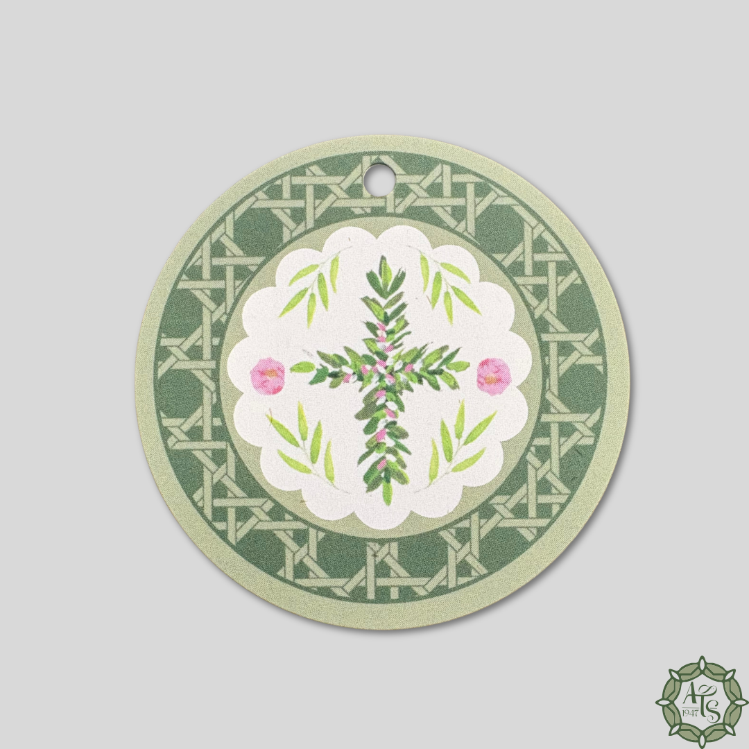 Gift Tag Cross Circle