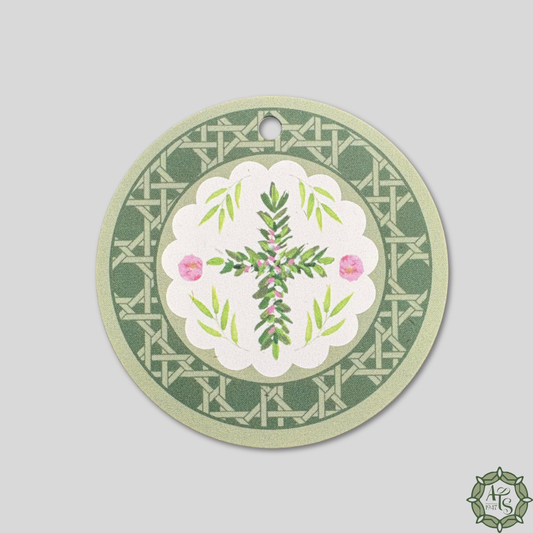Gift Tag Cross Circle