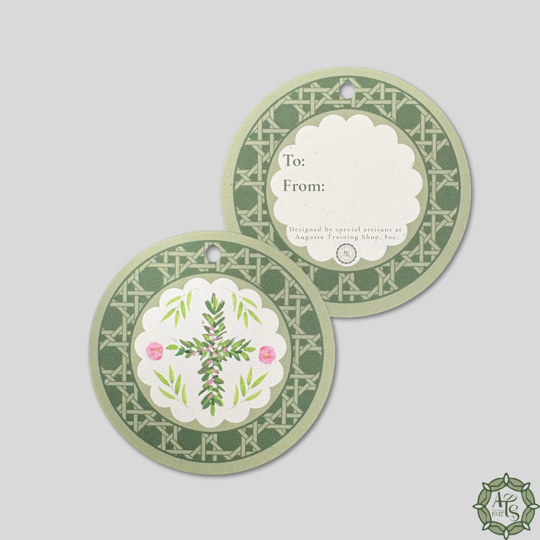 Gift Tag Cross Circle