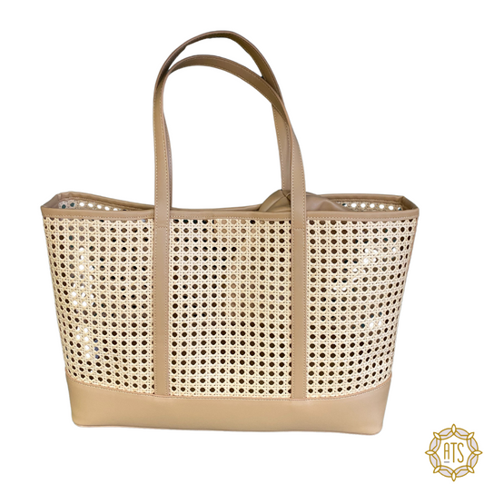 PREORDER Tan Cane Tote