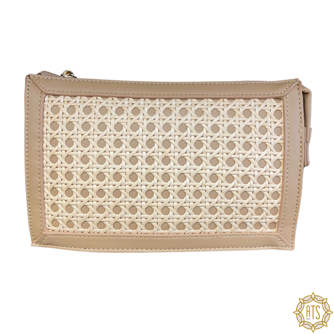 PREORDER Tan Cane Wristlet