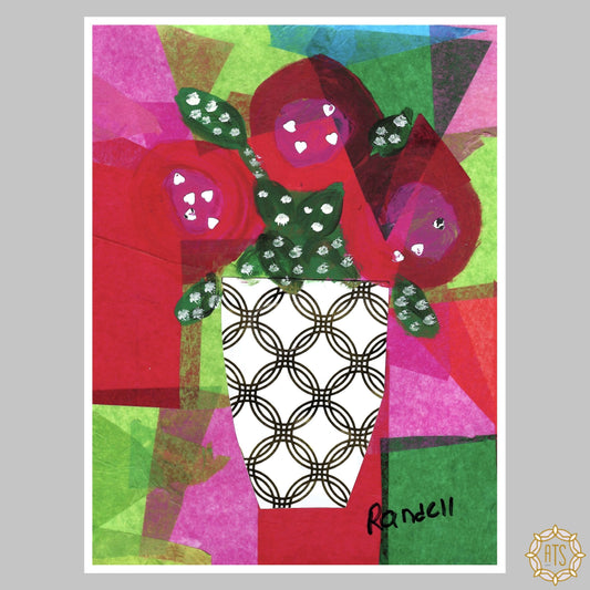 Flower Vase Print by Randell