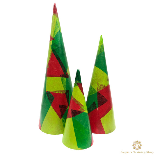 Red Green and Lime Tree Set